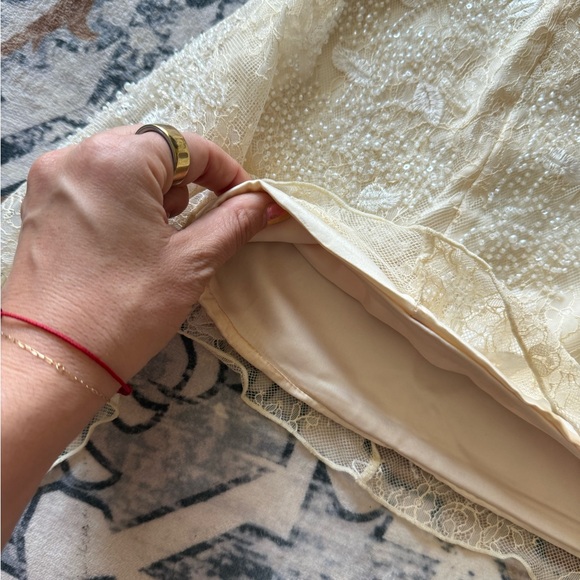 Oh Polly Cream Strapless Mini Dress - Picture 6 of 7